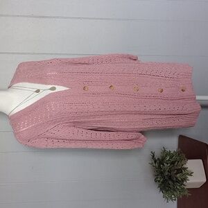 Lauren Conrad Pink Cardigan Sweater Size Small